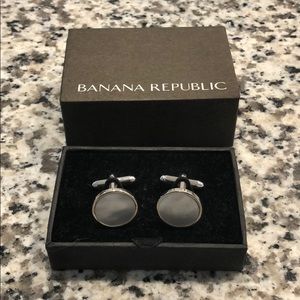 Banana Republic Mother of Pearl Cuff Links